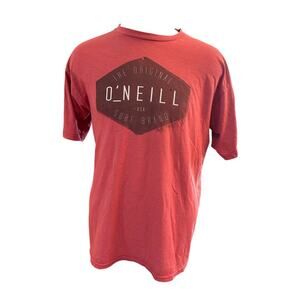 ONEIL RED AND BLACK MODERN FIT SURF SKATE TSHIRT MENS LARGE